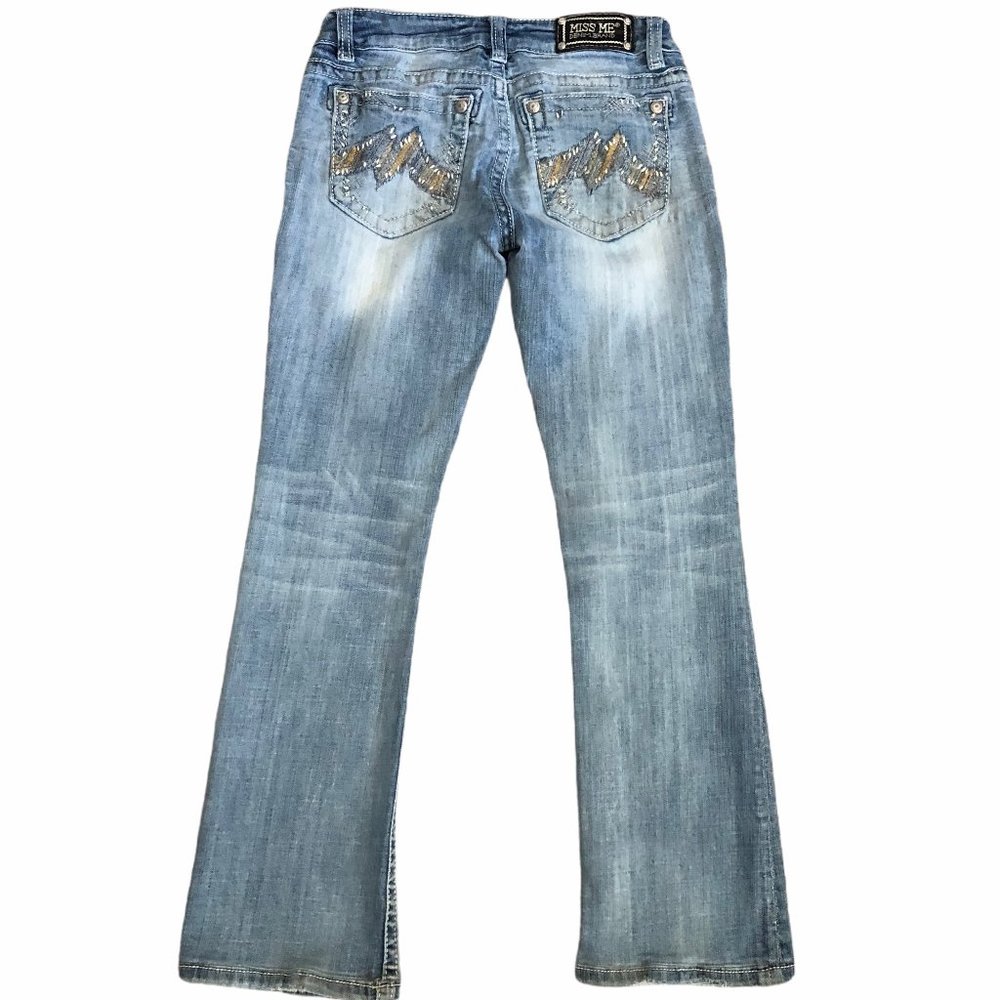 Miss Me Denim Light Wash Bootcut Jeans Size 28